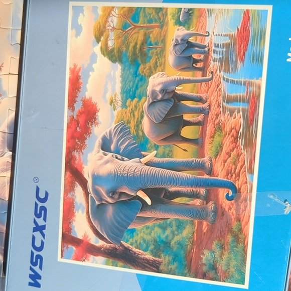 Puzzles, Elephant Puzzle 🧩 complete - Picture 1 of 7